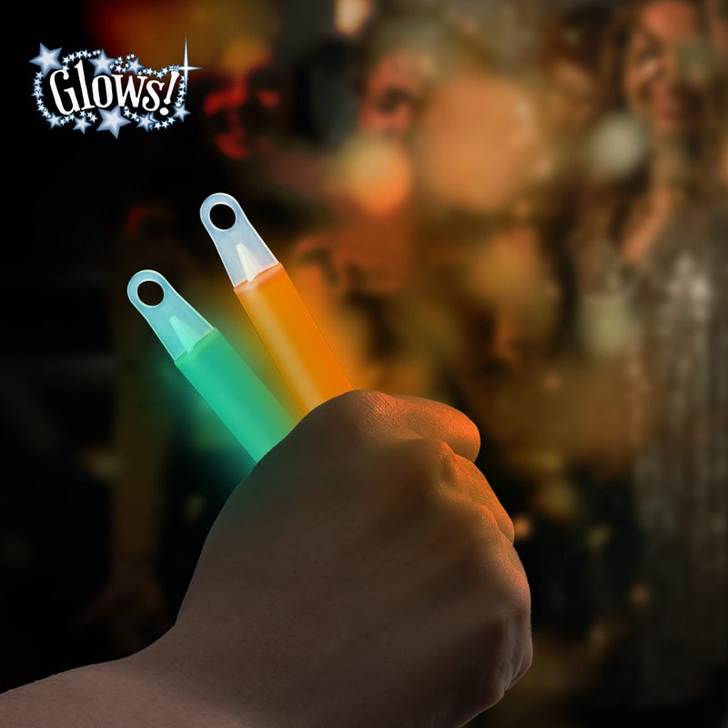 Glow Fever Glow Sticks Bulk 100ct Premium Glow In The Dark Light Up with Lanyards, For Party Supplies, Party Favors, Birthday, Halloween, Super Bright, Lasts Up to 12 hrs - Image 4